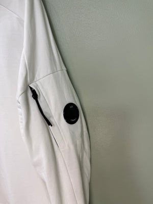 C.P. Company White 019 Hoodie