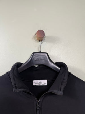 Stone Island Black 1/4 Zip Jumper