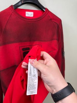 C.P. Company x Fila Red Jumper