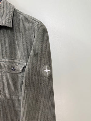 Stone Island Khaki Corduroy Overshirt