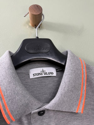 Stone Island Grey SL Polo Shirt