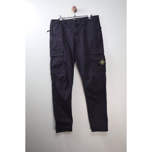Stone Island Black RE-T Cargo Bottoms