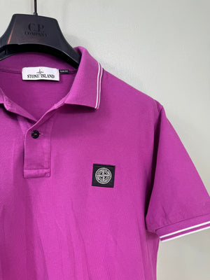 Stone Island Purple Slim Fit Polo