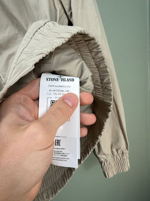Stone Island Beige Ghost Weatherproof Cotton Canvas Jacket