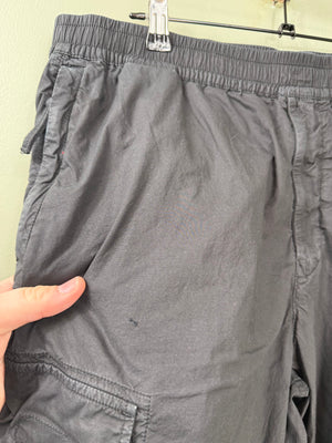 Stone Island Black RE-T Cargo Bottoms