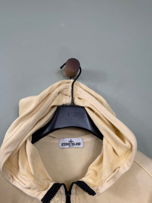 Stone Island Yellow Zipped Hoodie
