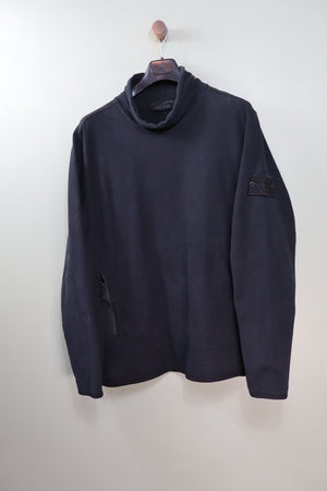 Stone Island Black Mock Neck Ghost Jumper