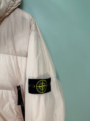Stone Island Peach Crinkle Reps Down Jacket