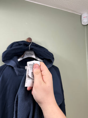 Stone Island Navy 1/4 Zip Hoodie