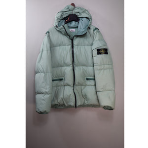 Stone Island Green Crinkle Reps Jacket