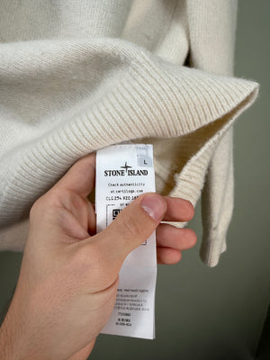 Stone Island Beige Knit Jumper