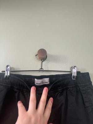 Stone Island Black RE-T Cargo Bottoms