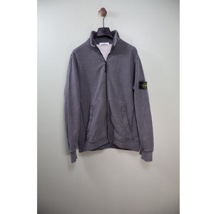 Stone Island Charcoal Grey Zipped Jumper