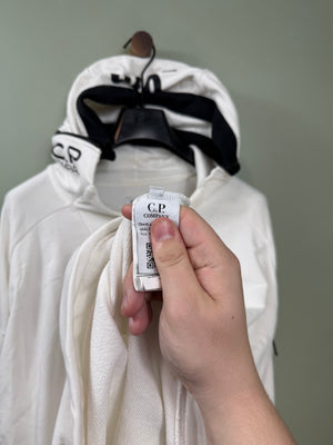 C.P. Company White 019 Hoodie