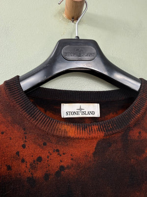 Stone Island Handpainted Tortoise Shell Camo Jumper