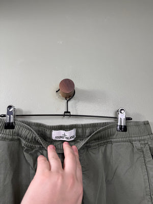 Stone Island Khaki RE-T Cargo Bottoms