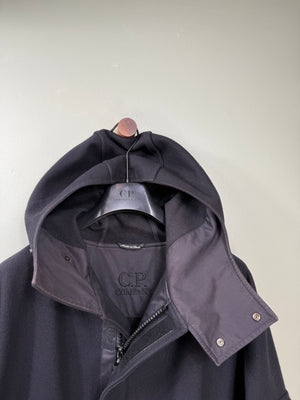 C.P. Company Black Vintage 80’s Wool Blend Metropolis Parka Jacket