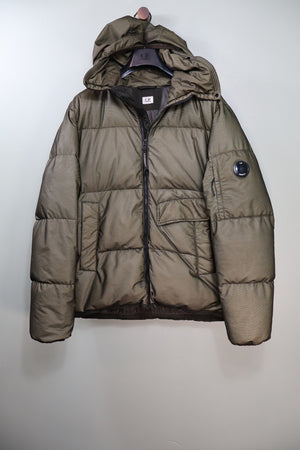 C.P. Company Khaki BI-Mesh Down Jacket