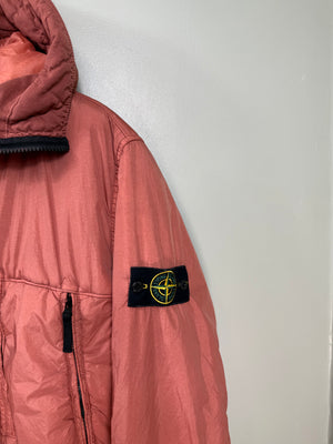 Stone Island Burnt Orange Crinkle Reps Jacket