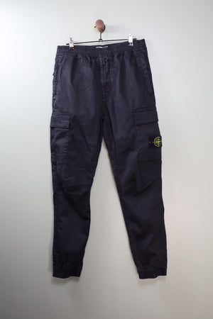 Stone Island Black RE-T Cargo Bottoms