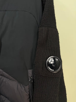 C.P. Company Black Knit Down Jacket