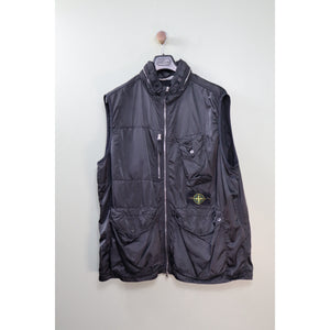 Stone Island Black Nylon Raso R Gilet