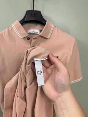 Stone Island Beige Slim Fit Polo