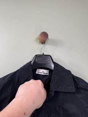 Stone Island Navy Nylon Metal Overshirt