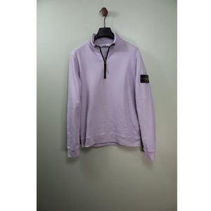 Stone Island Violet 1/4 Zip Jumper