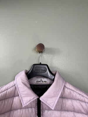 Stone Island Pink Bio-Based Ripstop Nylon Down Jacket