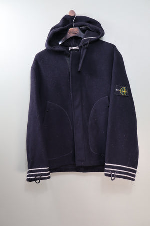 Stone Island Navy Lana Wool Vintage Jacket