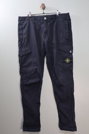 Stone Island Black RE-T Cargo Bottoms