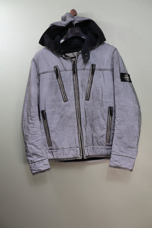 Stone Island Grey Liquid Reflective Jacket