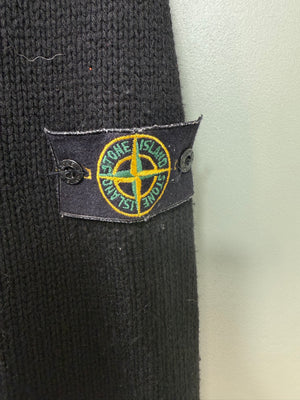 Stone Island Black Chunky Knit Jumper