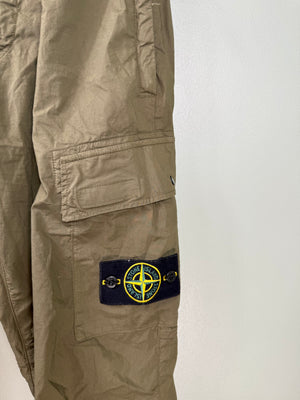 Stone Island Khaki RE-T Cargo Bottoms