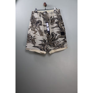 Stone Island Beige Marble Print Bermuda Shadow Project Shorts
