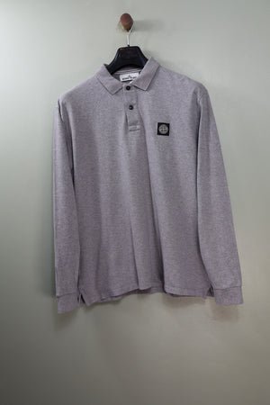 Stone Island Grey Regular Fit Polo