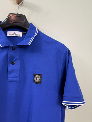 Stone Island Blue Slim Fit Polo