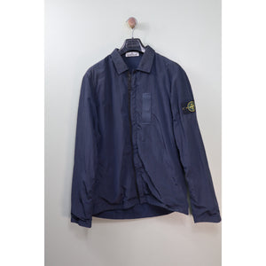 Stone Island Navy Nylon Metal Overshirt