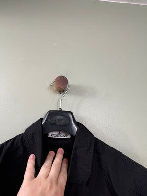 Stone Island Black Nylon Metal Overshirt