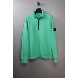 Stone Island Green 1/4 Zip Jumper