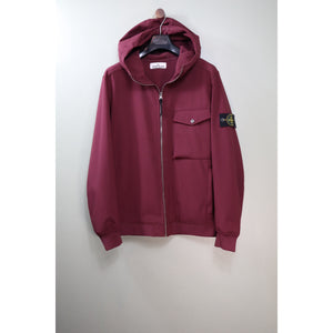 Stone Island Burgundy Soft Shell Jacket