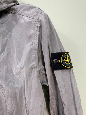 Stone Island Silver Nylon Metal Watro Jacket
