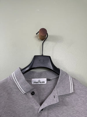 Stone Island Grey Slim Fit Polo