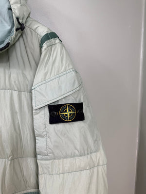 Stone Island Sage Green Crinkle Reps Down Jacket
