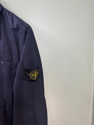 Stone Island Navy/Black Reversible Heavyweight Overshirt