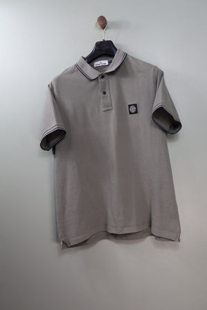 Stone Island Khaki Slim Fit Polo
