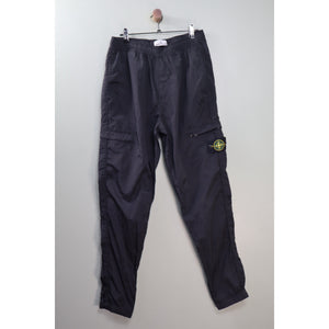 Stone Island Black RE-T Nylon Metal Cargo Bottoms