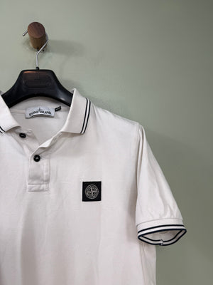 Stone Island White Slim Fit Polo