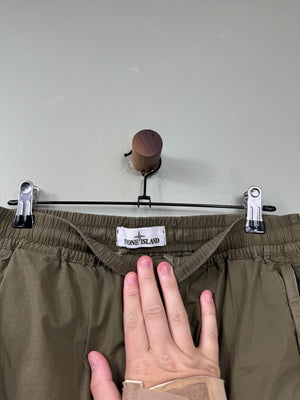 Stone Island Khaki RE-T Cargo Bottoms
